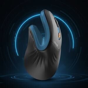 ProtoArc EM11 NL Vertical Ergonomic Mouse Black Blue Brand New in Box Wireless